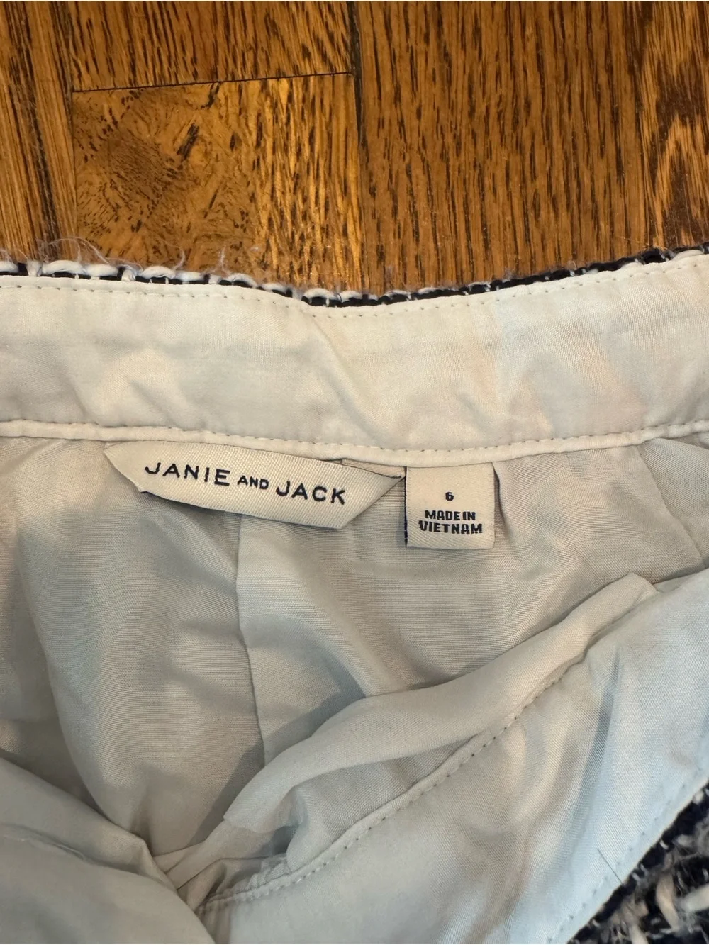Janie and Jack Black and White Tweed Jacket